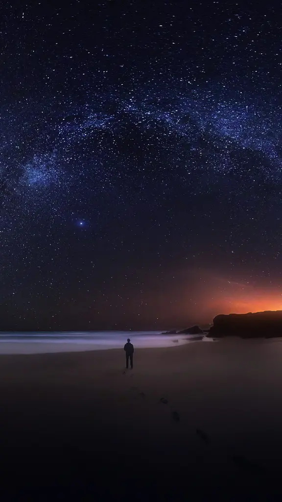 Un primo nocturno del arco iris