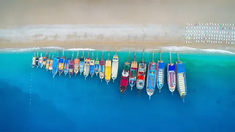 绚丽多彩的海滩