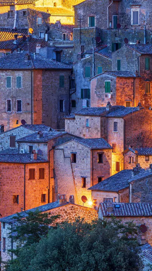 The stone town of Tuscany