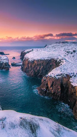 Schnee und Gischt im Morgenlicht?