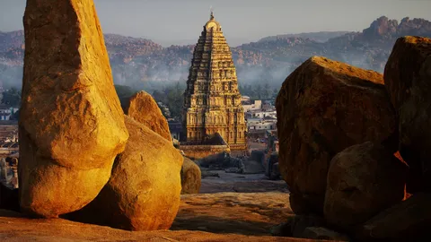 The temple that stands up to stone