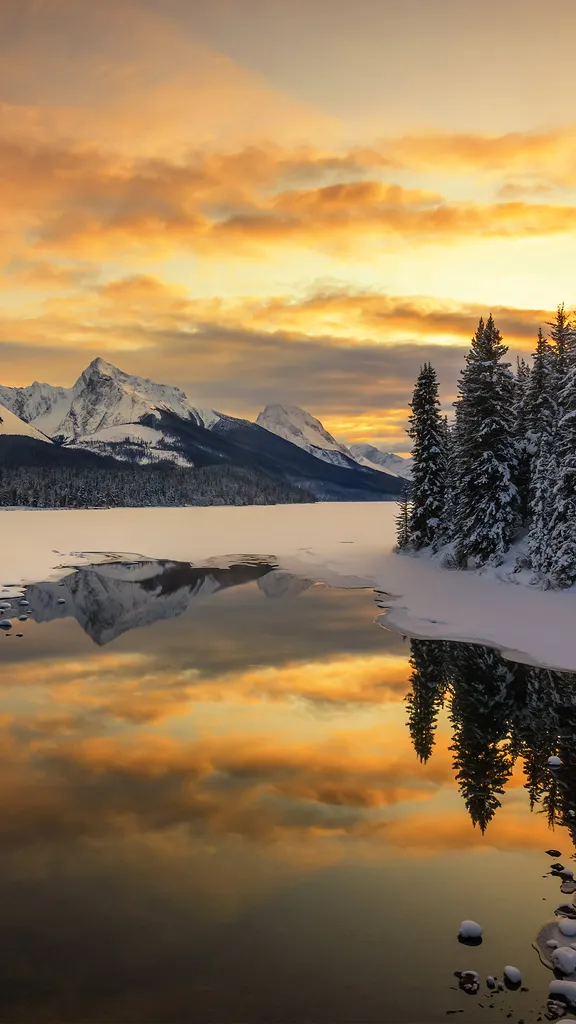 No branco de Banff