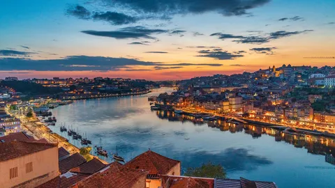 Golden hour in Porto