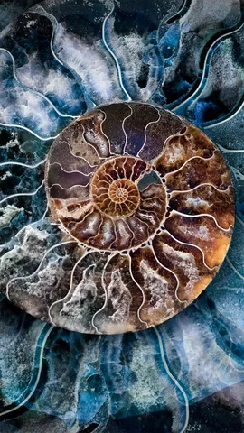 菊石亚纲壳体的横截面