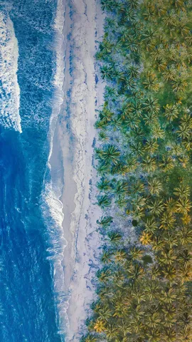 哥伦比亚的加勒比海岸线