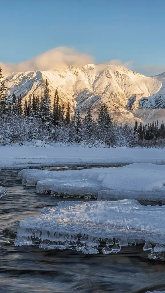 怀特霍斯市的落日余晖，加拿大育空地区