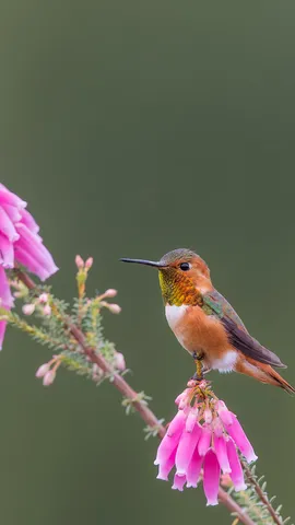 Parando para uma bebida de flor