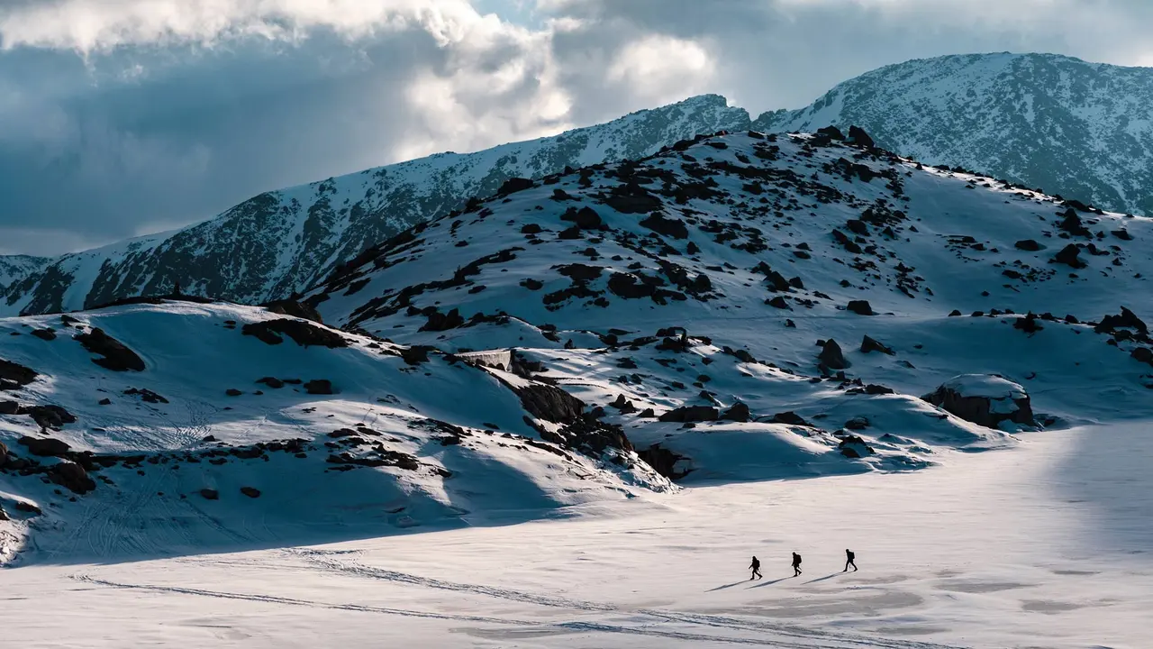 &iexcl;Un lago realmente invernal!