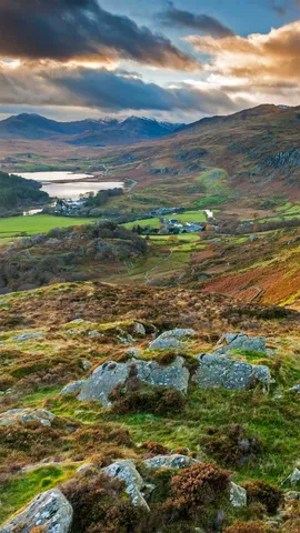 史诺多尼亚国家公园的Capel Curig，英国威尔士