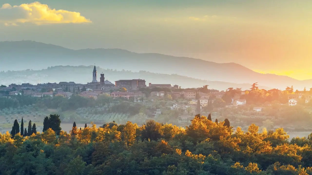 Town of Pienza in Tuscany, Italy