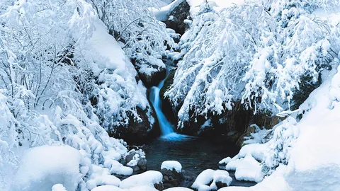Un paysage de glace &agrave; l'italienne
