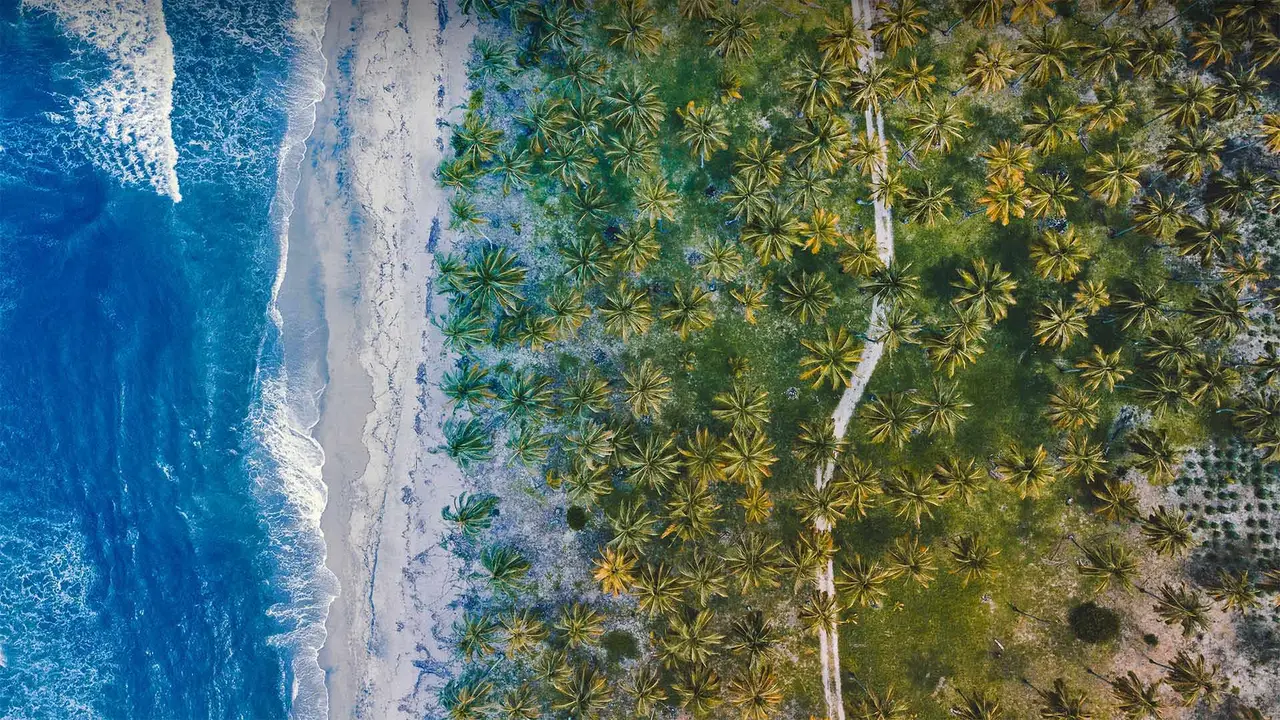 哥伦比亚的加勒比海岸线