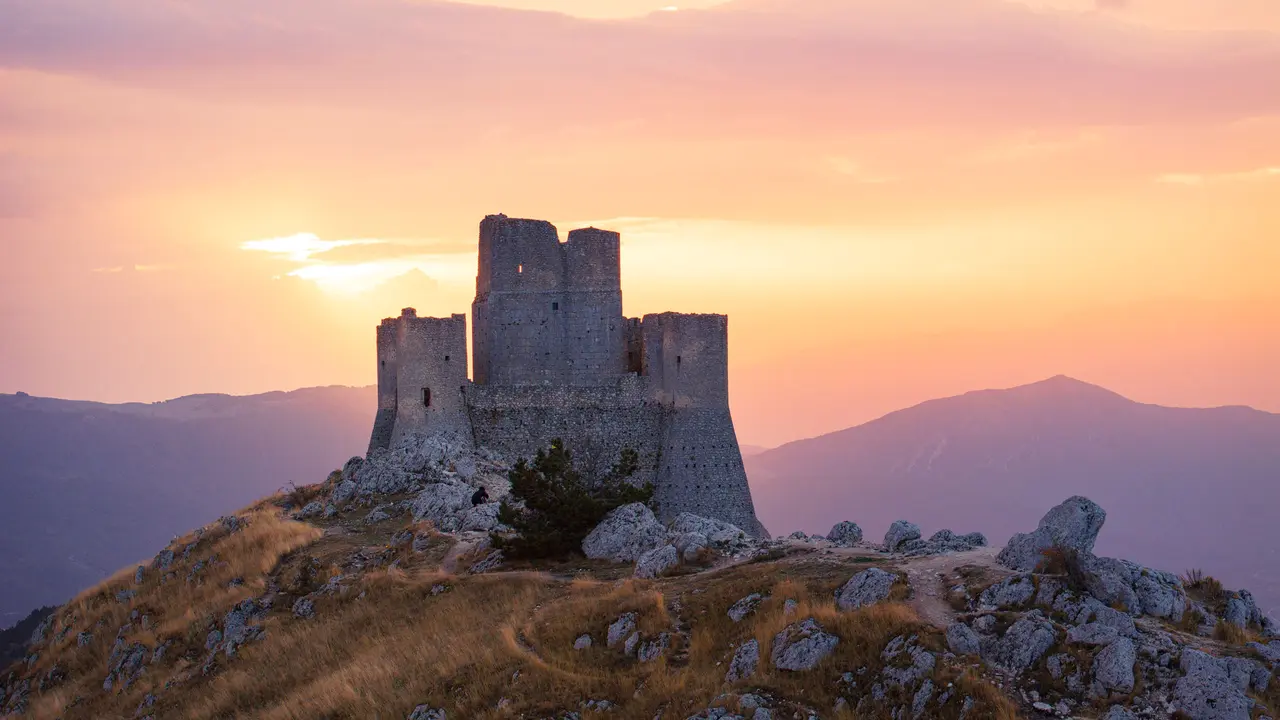 Castle of Rocca Calascio, Abruzzo, Italy
