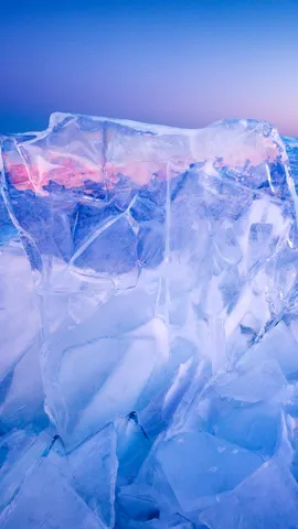 Plate ice along Lake Superior, Grand Marais, Minnesota, United States